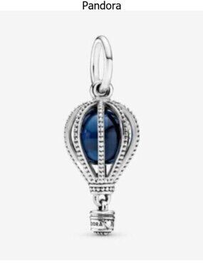 Pandora Blue Hot Air Balloon Travel Charm